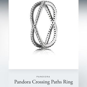 Pandora Crossing Paths Band Ring Size 6